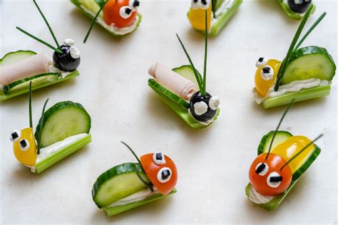 FRUIT AND VEGETABLE BUG SNACKS Recipe