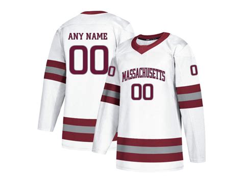 Men's White UMass Minutemen Jersey - Custom