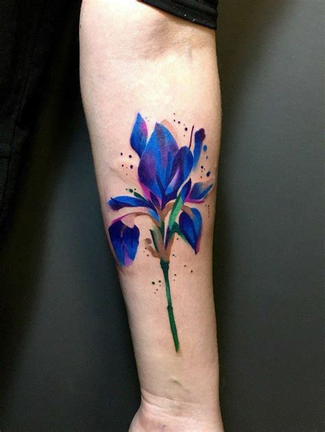 Iris Flower Tattoo