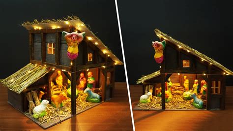 How to Make Christmas Crib | DIY Nativity Scene | Easy & Simple Home ...