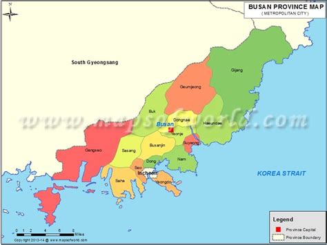 Busan Map, Busan South Korea