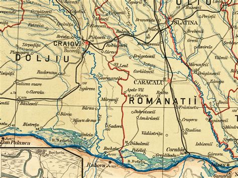 Old Map of Romania 1911 Vintage Map Vintage Poster Wall Art | Etsy