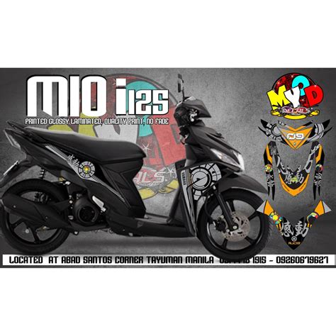 Stickers decal for Mio i 125 (Printout) | Shopee Philippines