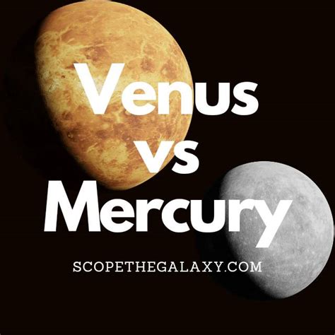 Venus vs Mercury (The Similarities And Differences) | Scope The Galaxy