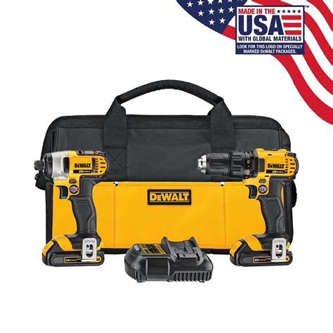 DEWALT 20-Volt Max Lithium-Ion Cordless Combo Kit (2-Tool)-DCK280C2 ...