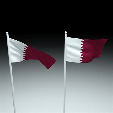 Flag Qatar 3D - TurboSquid 1594879