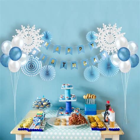 Find More Party DIY Decorations Information about 21 pcs Blue Birthday Party P… | Birthday party ...