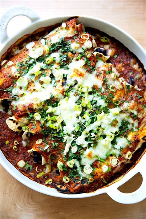 Vegetarian Bean and Cheese Enchiladas | Alexandra's Kitchen | Recipe | Bean and cheese ...