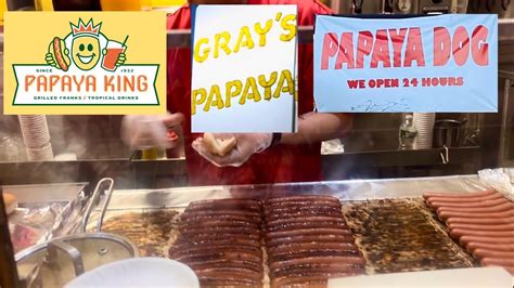 Papaya King vs Gray’s Papaya vs Papaya Dog. Which one is the best NYC Hot Dog?!? - YouTube