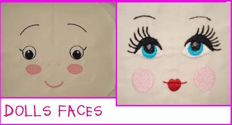 Free Embroidery Designs, Cute Embroidery Designs | Doll face, Cloth ...