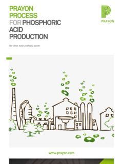 PRAYON PROCESS fOR PhOSPhORiC ACid | Prayon process for phosphoric acid ...