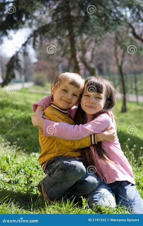 Two Children Hugging Stock Photography - Image: 2191252