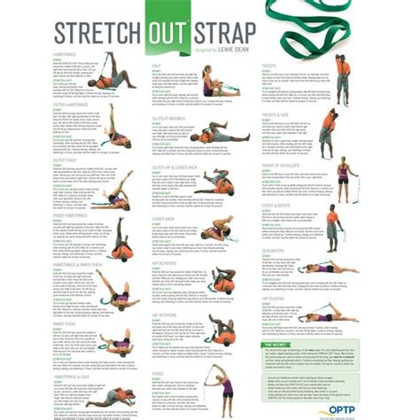 Stretch Out Strap w/ Poster | Stretching Products | Stretching exercises, Yoga strap stretches ...