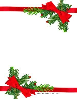 Free Christmas Border Templates - Customize Online then Download