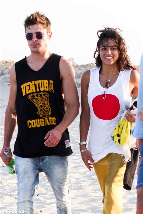 Michelle Rodriguez and Zac Efron Back Together in Spain | POPSUGAR Celebrity