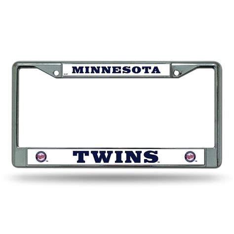 Minnesota MLB Twins Chrome Metal License Plate Frame - Walmart.com ...