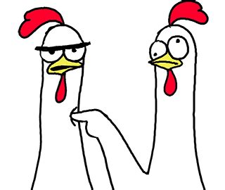 Funny Chicken Chicken Bro Neck Poke GIF | GIFDB.com