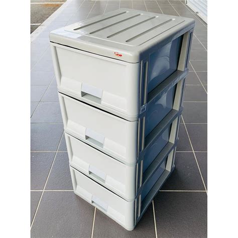 Century 4 Tier Plastic Drawer / Cabinet / Storage Cabinet Multi Color 7400 | Shopee Malaysia