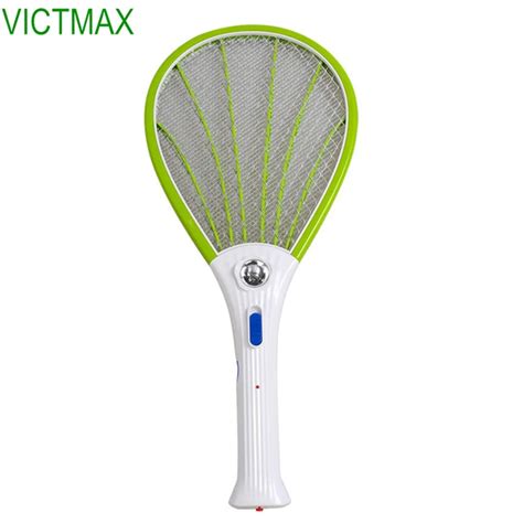 VICTMAX Rechargeable 2 Layer Electric Mosquito Fly trap Swatter Bug Flies Catcher with LED Light ...