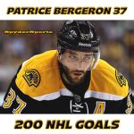 Patrice Bergeron Reaches 200 NHL Goals | Spyder Sports Lounge