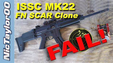 22LR FNH SCAR Clone (ISSC MK22 Rifle) - REVIEW - YouTube