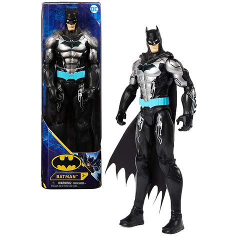 Buy DC Comics Batman 12-inch Bat-Tech Action Figure (Black/Blue Suit ...