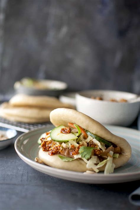 Vegan Bao Buns Recipe with Jackfruit filling | Cook's Hideout