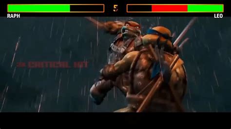 Raph VS Leo Fight With Healthbars - TMNT (2007) | Teenage Mutant Ninja Turtles - YouTube