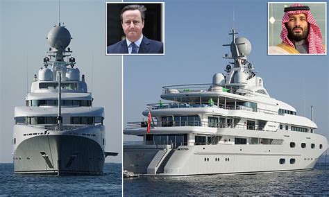 Saudi Crown Prince Mohammed Bin Salman's £44m superyacht is seen anchored off Cornwall | Daily ...