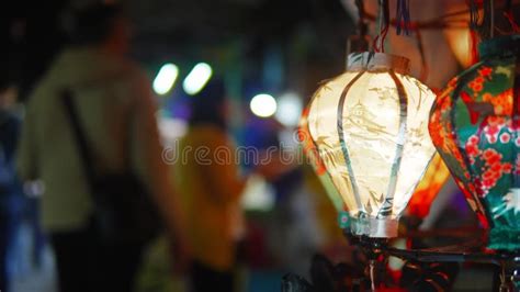 Chinese Lanterns at a Night Market in the UNESCO-listed Vietnamese City ...