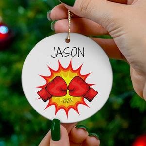 Boxing Gloves Christmas Ornament Boxing Gifts Personalized - Etsy