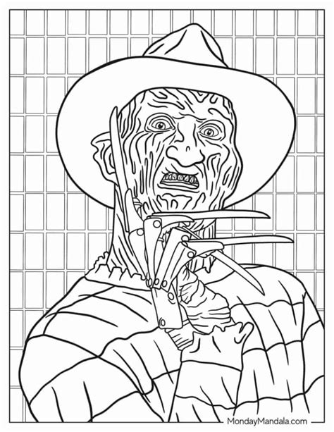 20 Horror Coloring Pages (Free PDF Printables)