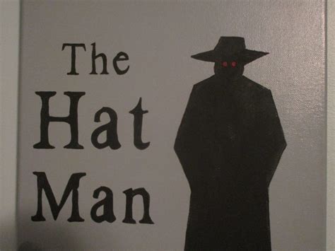 The Hat Man paranormal acrylic painting - Etsy