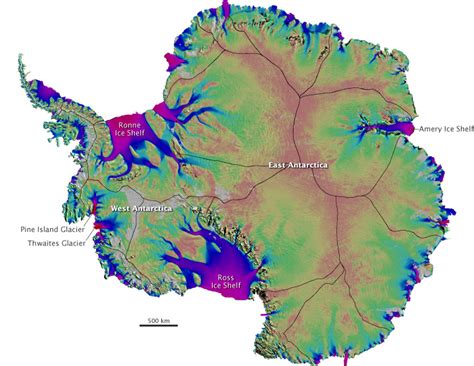 First Map of Antartica’s Moving Ice : Image of the Day