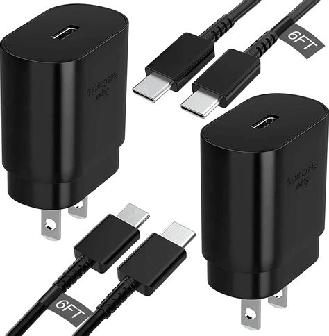 Super Fast Charger 25 Watt PD 3.0 USB C Type C Charger Cable Cord 6ft ...