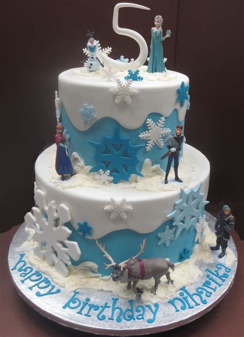 Frozen Cake With Simple Decor | Byrdie Girl Custom Cakes