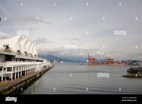 Canada Place and Centerm Container Terminal Port of Vancouver Vancouver British Columbia Canada ...