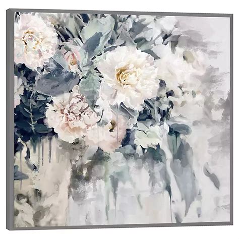 Flower Impressions Framed Canvas Art Print | Kirklands Home