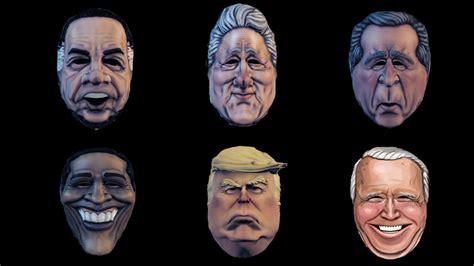 PAYDAY 2: U.S. President Masks by Evanh123 on DeviantArt