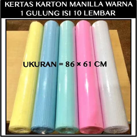 Kertas Karton Manila Warna Warni Isi 10 Lembar | Lazada Indonesia