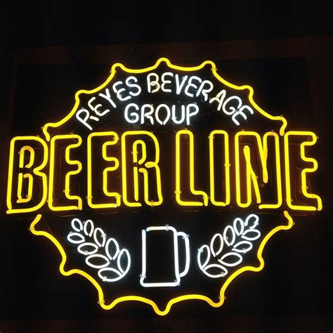 Reyes Beverage Group Beer Line Neon Sign Bar Sign Neon Light Z1334 – DIY Neon Signs