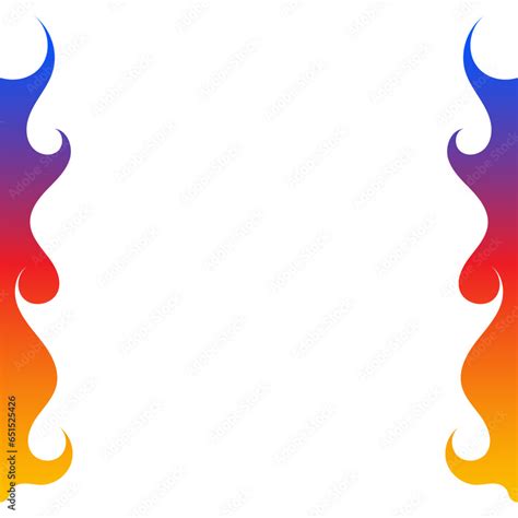 Tribal flame car sticker vector art Racing flame car decal fire tattoo for car sides and ...