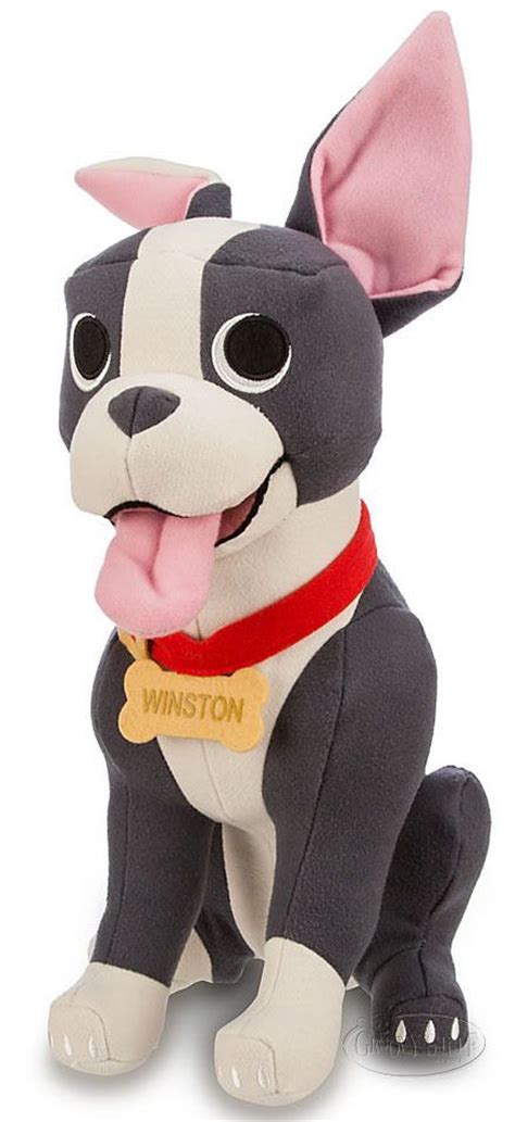 Disney Store Feast Winston the Boston Terrier Dog Large Stuffed Plush Doll NEW #Disney | Boston ...