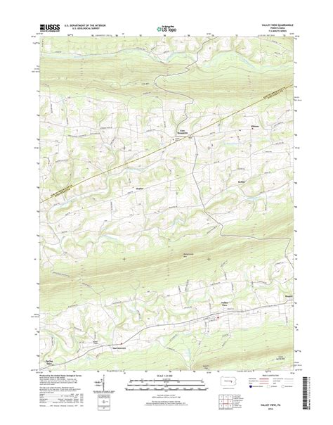 MyTopo Valley View, Pennsylvania USGS Quad Topo Map