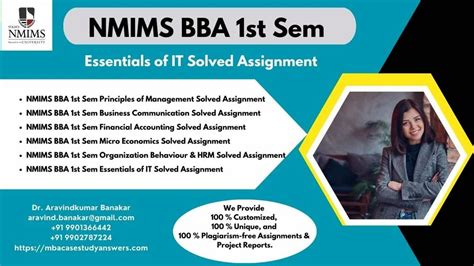 How can I get SVKM Narsee Monjee MBA 1st Sem Solved Assignments at Rs ...