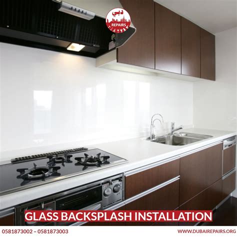 Glass Backsplash Installation - 0581873003 - Dubai Repairs