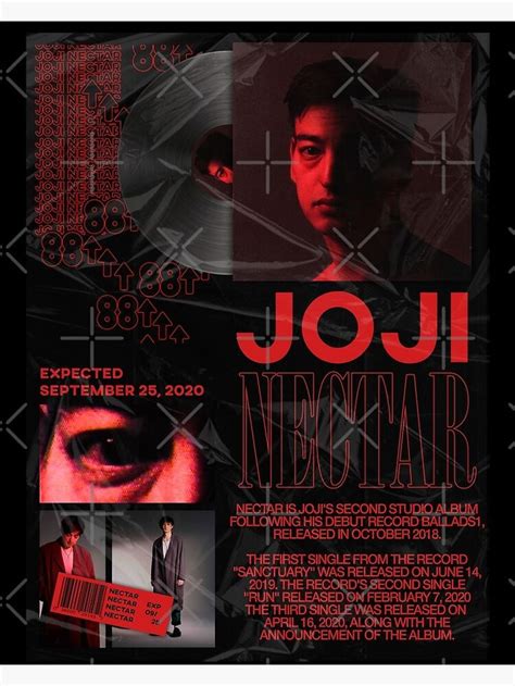 "JOJI NECTAR POSTER" Poster by Jatiiwkeh | Redbubble | Album art design, Graphic poster, Album art