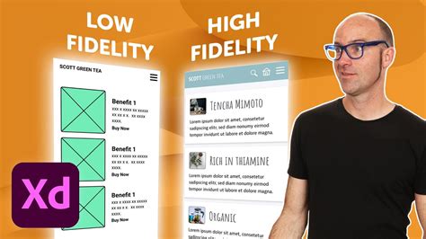 What is Low vs High Fidelity Wireframes in Adobe XD - Dezign Ark