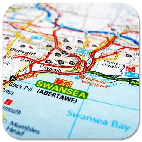 Swansea Map Coasters