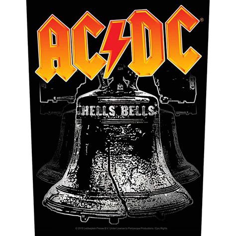 AC/DC 'Hells Bells' (Black) Back Patch | Eyesore Merch